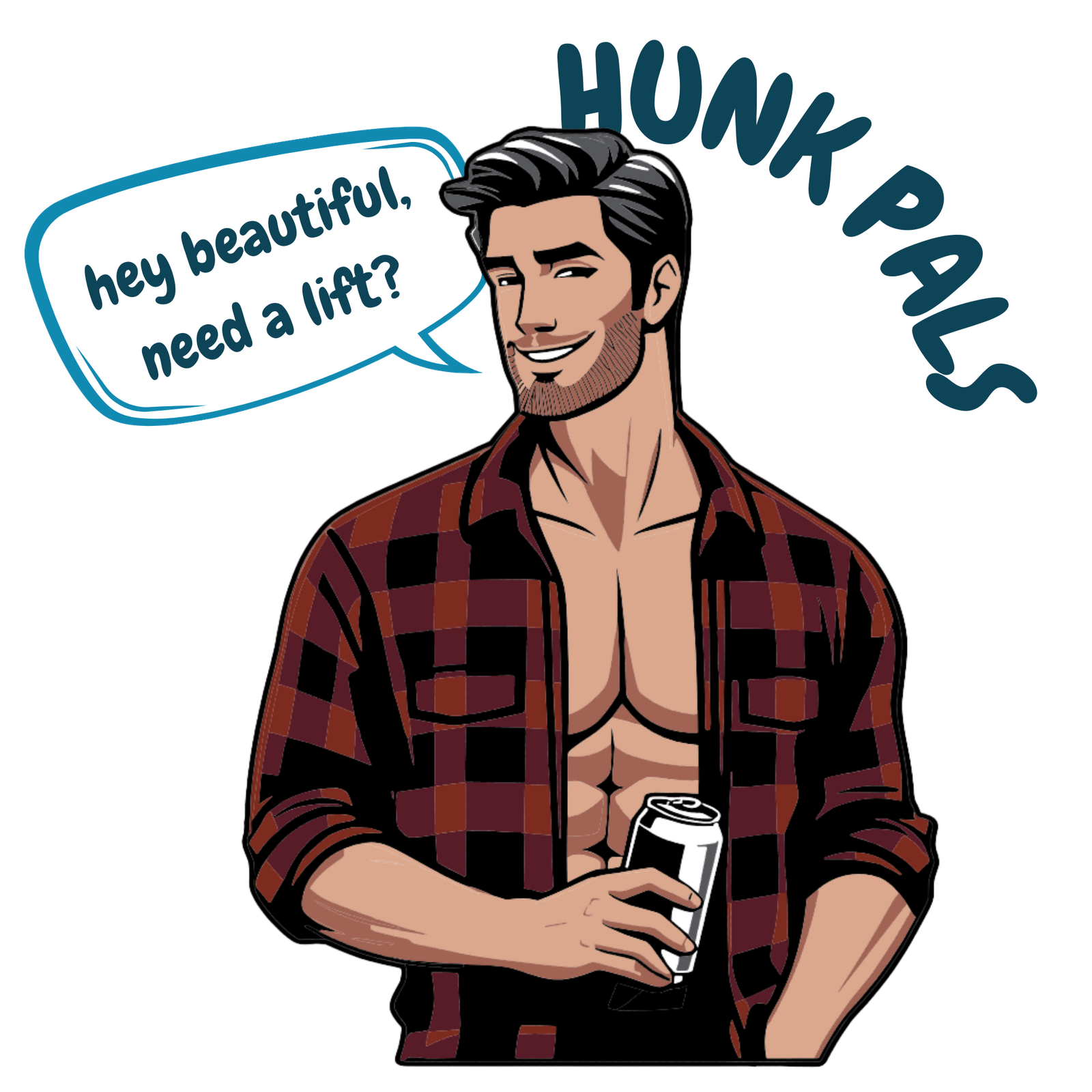 Hunk Pals Sippin Pals Soda Opener