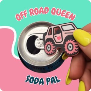 Pink Off Road Queen Jeep Soda Can Opener